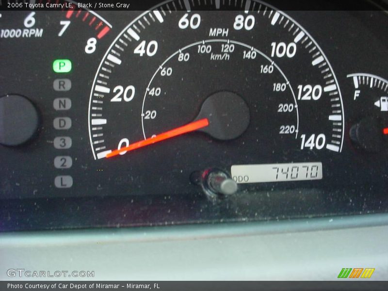 Black / Stone Gray 2006 Toyota Camry LE