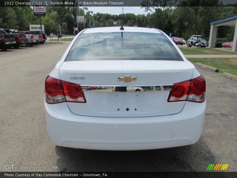 Summit White / Jet Black/Medium Titanium 2012 Chevrolet Cruze LS