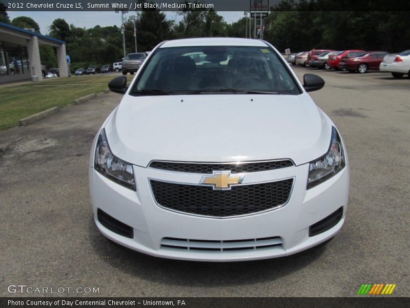 Summit White / Jet Black/Medium Titanium 2012 Chevrolet Cruze LS
