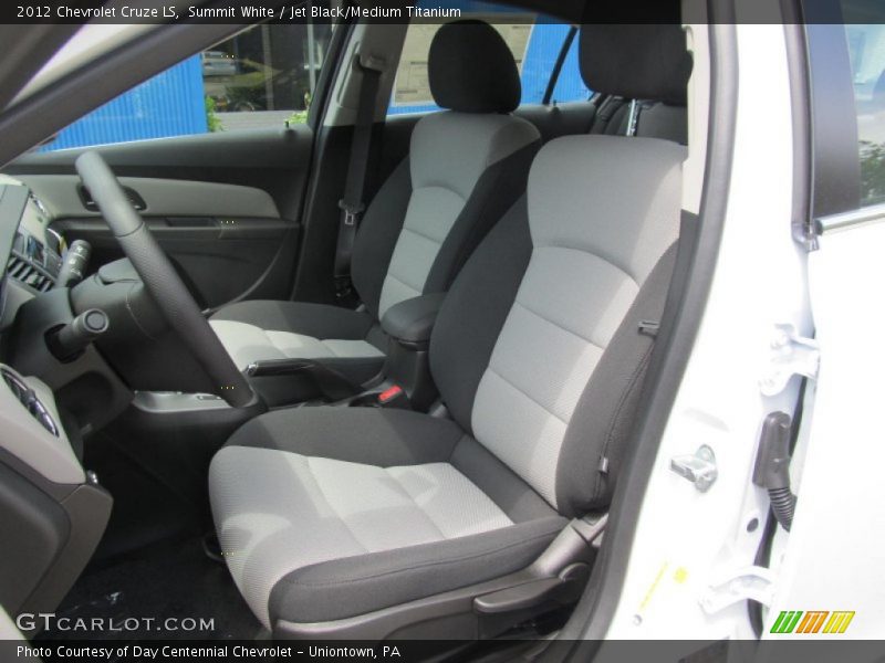 Summit White / Jet Black/Medium Titanium 2012 Chevrolet Cruze LS