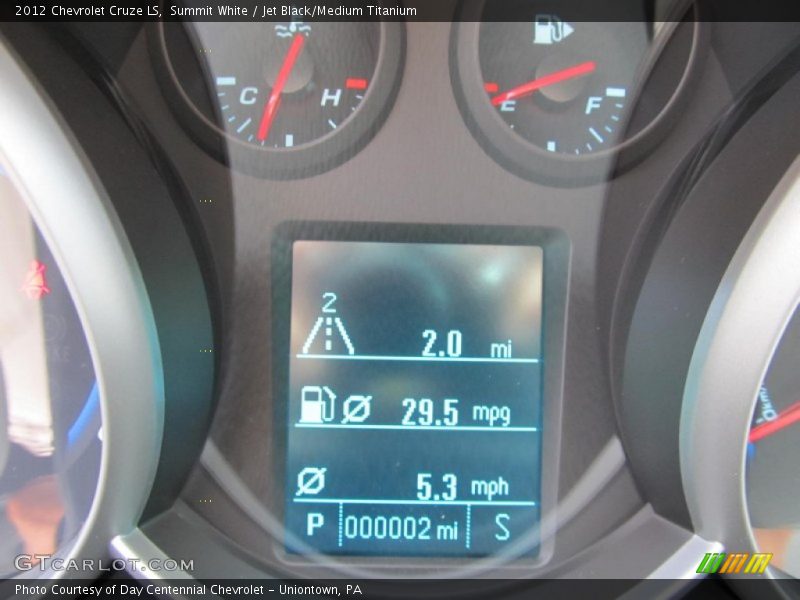 Summit White / Jet Black/Medium Titanium 2012 Chevrolet Cruze LS