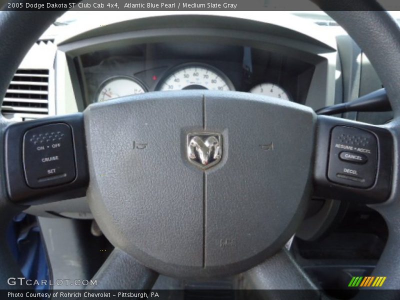 Atlantic Blue Pearl / Medium Slate Gray 2005 Dodge Dakota ST Club Cab 4x4