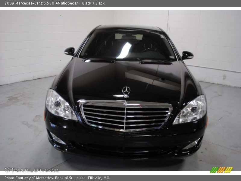 Black / Black 2009 Mercedes-Benz S 550 4Matic Sedan