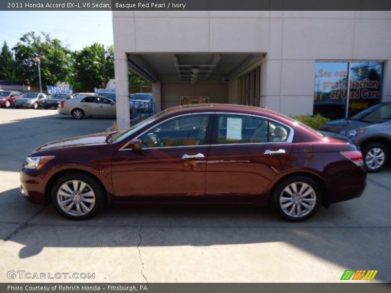  2011 Accord EX-L V6 Sedan Basque Red Pearl