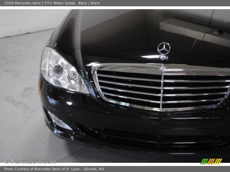 Black / Black 2009 Mercedes-Benz S 550 4Matic Sedan