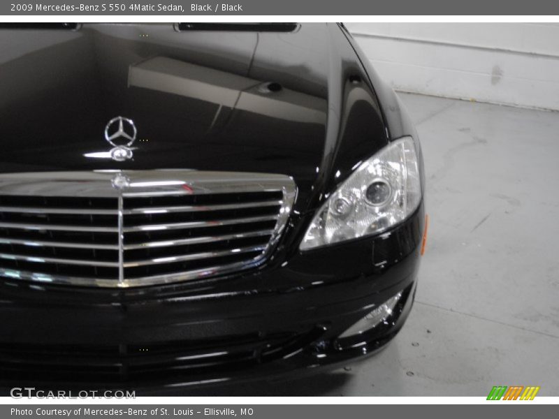 Black / Black 2009 Mercedes-Benz S 550 4Matic Sedan