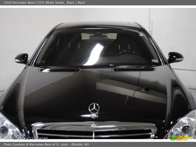 Black / Black 2009 Mercedes-Benz S 550 4Matic Sedan