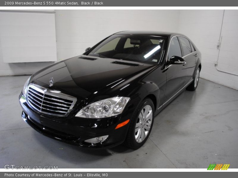 Black / Black 2009 Mercedes-Benz S 550 4Matic Sedan