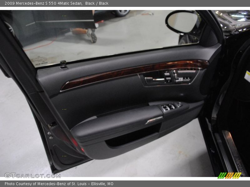 Black / Black 2009 Mercedes-Benz S 550 4Matic Sedan