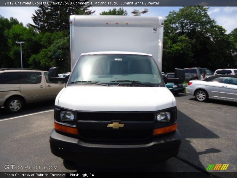 Summit White / Pewter 2012 Chevrolet Express Cutaway 3500 Commercial Moving Truck