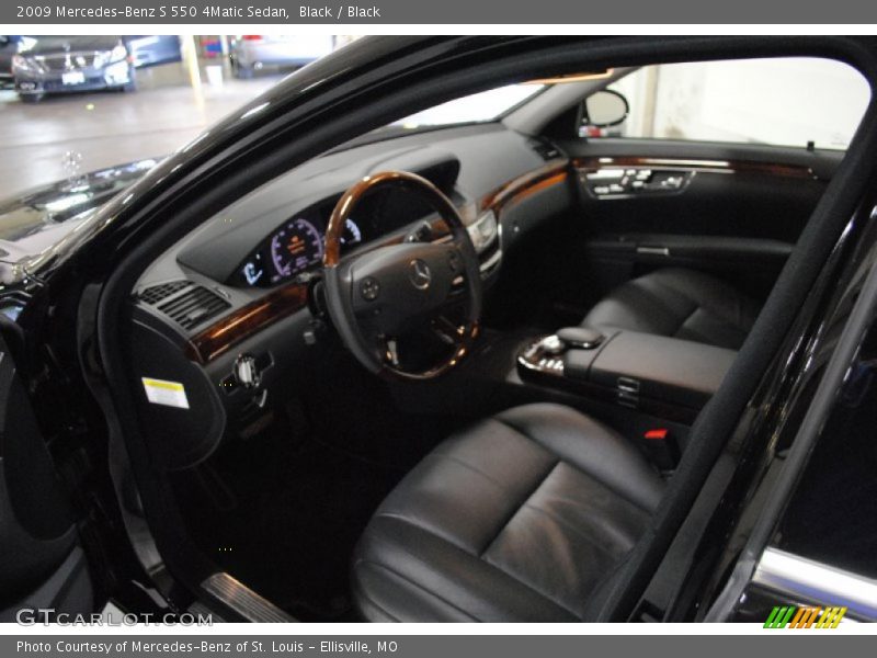 Black / Black 2009 Mercedes-Benz S 550 4Matic Sedan