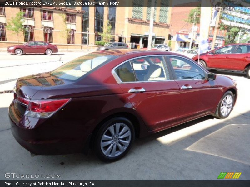 Basque Red Pearl / Ivory 2011 Honda Accord EX-L V6 Sedan