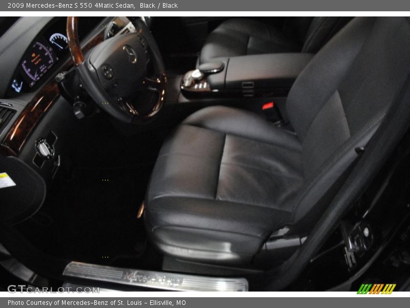 Black / Black 2009 Mercedes-Benz S 550 4Matic Sedan