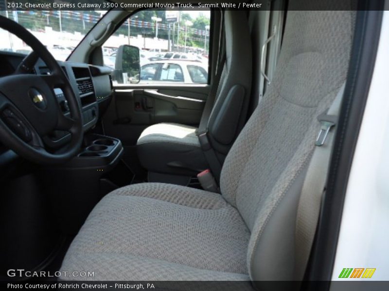 Summit White / Pewter 2012 Chevrolet Express Cutaway 3500 Commercial Moving Truck