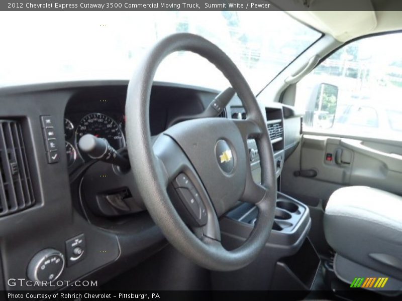 Summit White / Pewter 2012 Chevrolet Express Cutaway 3500 Commercial Moving Truck