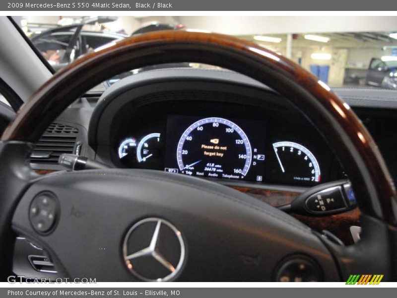 Black / Black 2009 Mercedes-Benz S 550 4Matic Sedan