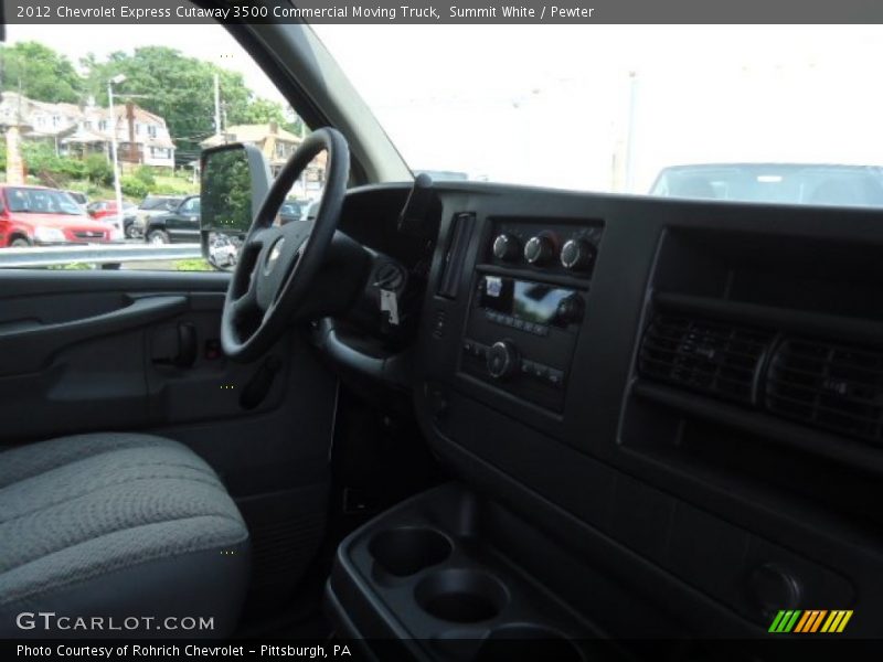 Summit White / Pewter 2012 Chevrolet Express Cutaway 3500 Commercial Moving Truck