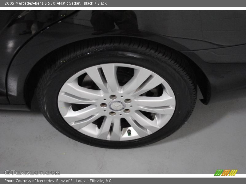 Black / Black 2009 Mercedes-Benz S 550 4Matic Sedan