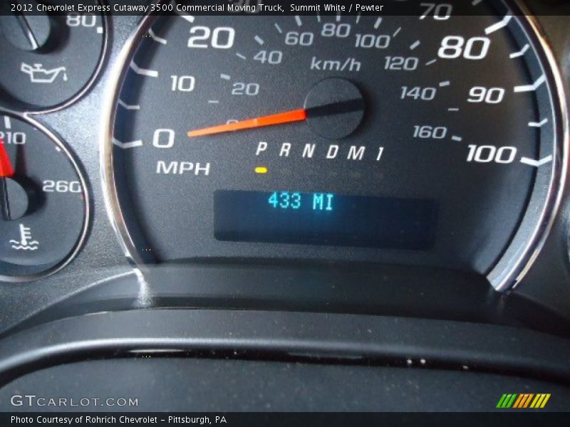 Summit White / Pewter 2012 Chevrolet Express Cutaway 3500 Commercial Moving Truck