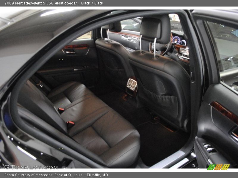 Black / Black 2009 Mercedes-Benz S 550 4Matic Sedan