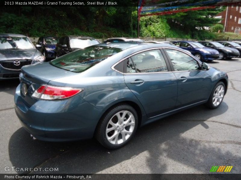 Steel Blue / Black 2013 Mazda MAZDA6 i Grand Touring Sedan