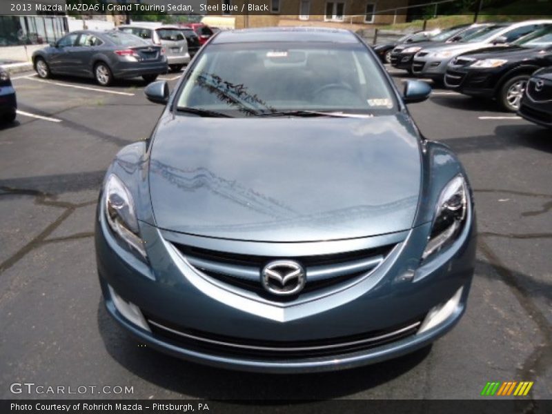 Steel Blue / Black 2013 Mazda MAZDA6 i Grand Touring Sedan
