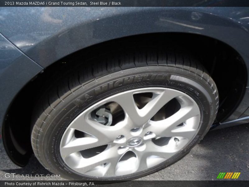 Steel Blue / Black 2013 Mazda MAZDA6 i Grand Touring Sedan