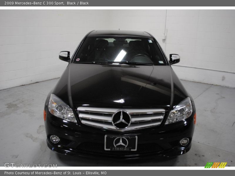 Black / Black 2009 Mercedes-Benz C 300 Sport
