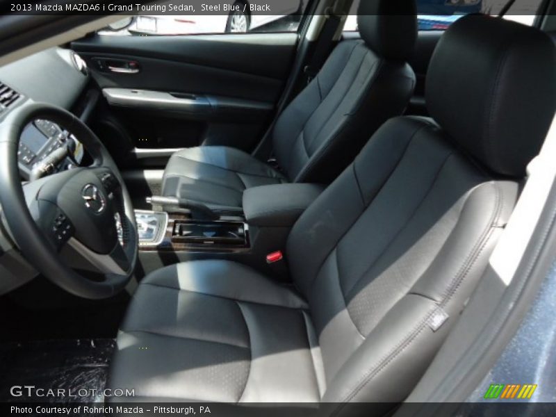 Steel Blue / Black 2013 Mazda MAZDA6 i Grand Touring Sedan