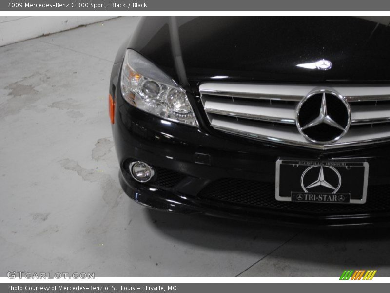 Black / Black 2009 Mercedes-Benz C 300 Sport