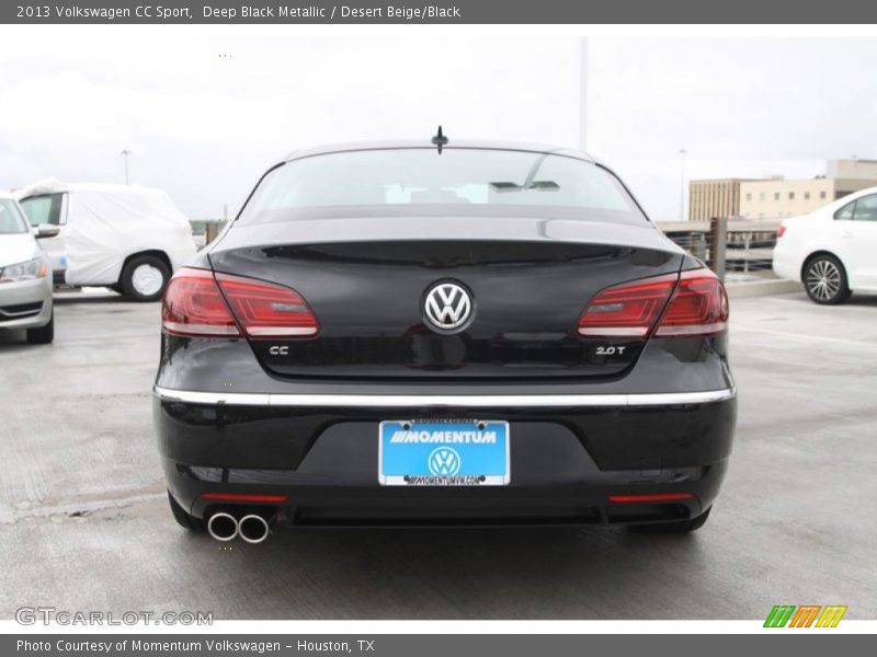 Deep Black Metallic / Desert Beige/Black 2013 Volkswagen CC Sport