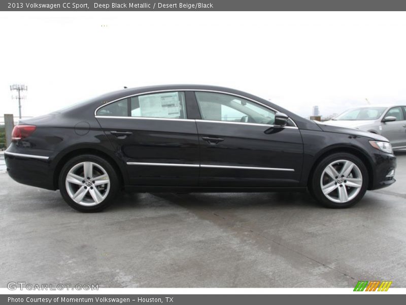 Deep Black Metallic / Desert Beige/Black 2013 Volkswagen CC Sport