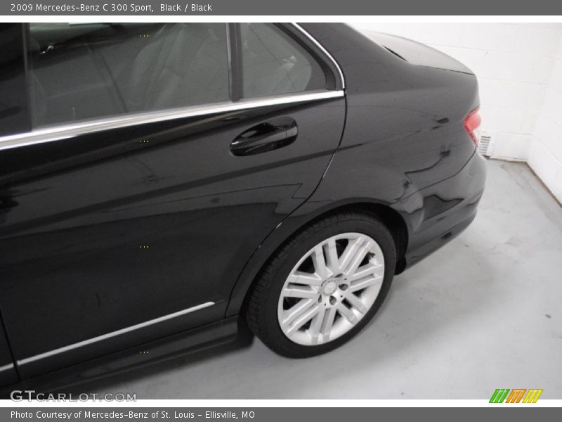 Black / Black 2009 Mercedes-Benz C 300 Sport