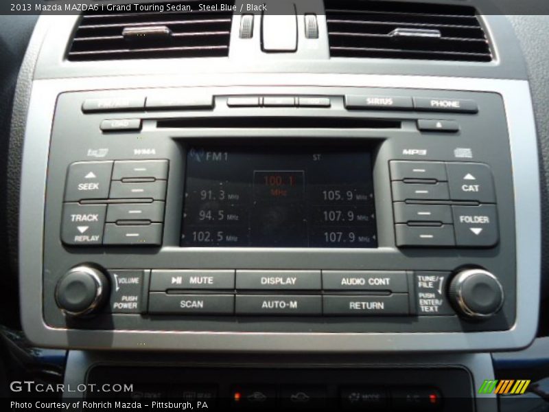 Steel Blue / Black 2013 Mazda MAZDA6 i Grand Touring Sedan