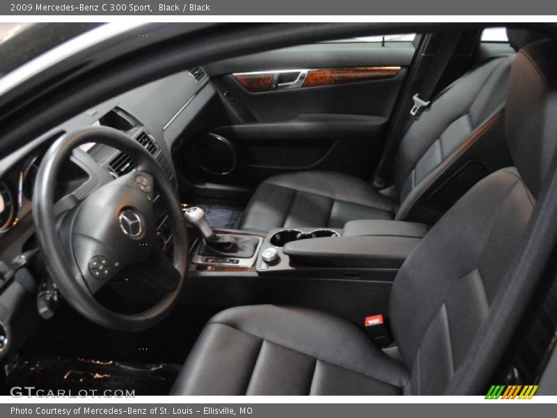 Black / Black 2009 Mercedes-Benz C 300 Sport