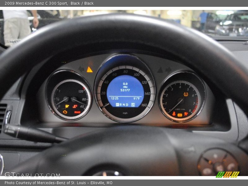 Black / Black 2009 Mercedes-Benz C 300 Sport