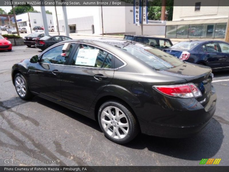 Autumn Bronze / Beige 2013 Mazda MAZDA6 i Grand Touring Sedan