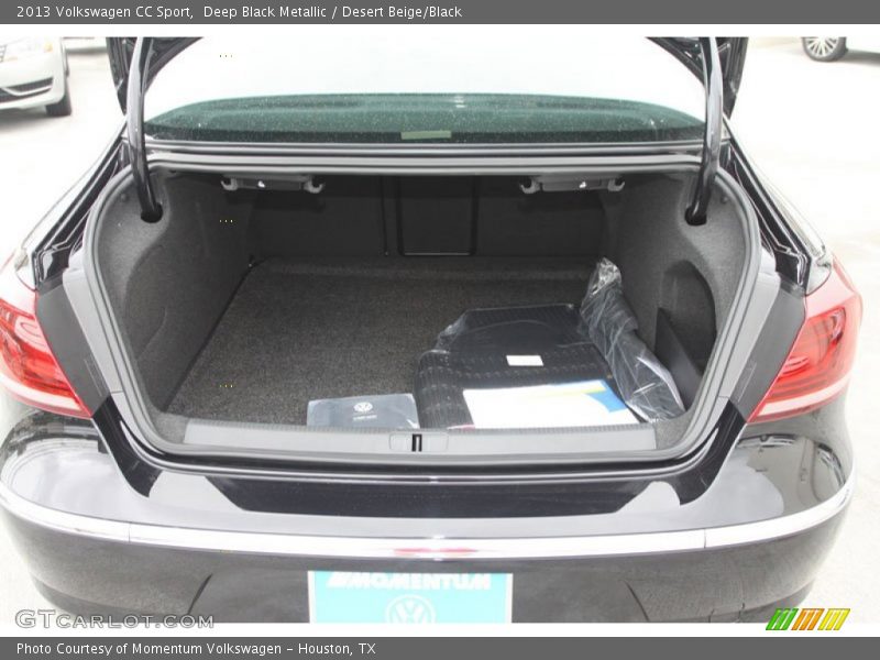 Deep Black Metallic / Desert Beige/Black 2013 Volkswagen CC Sport
