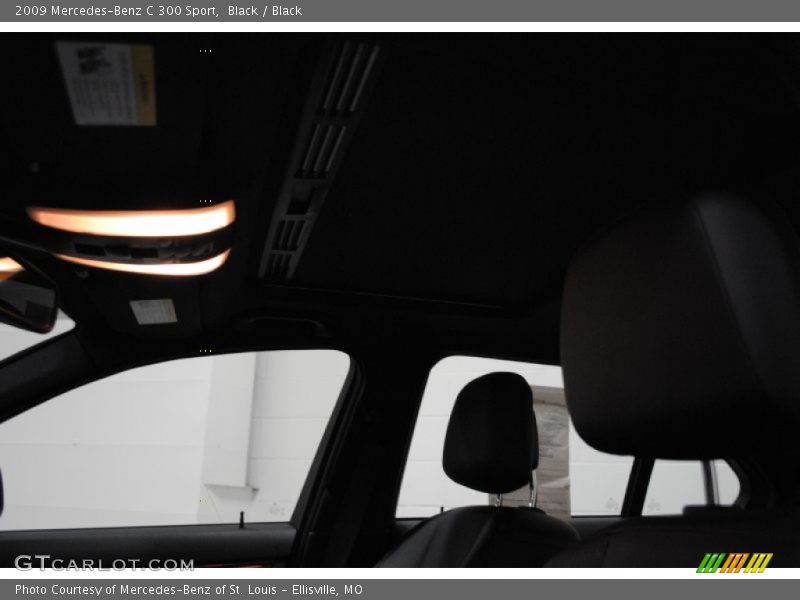 Black / Black 2009 Mercedes-Benz C 300 Sport