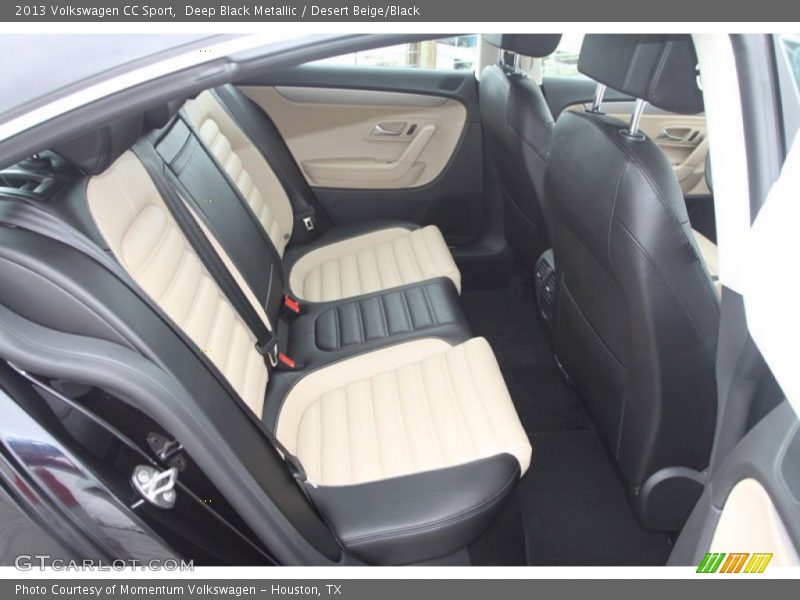 Deep Black Metallic / Desert Beige/Black 2013 Volkswagen CC Sport