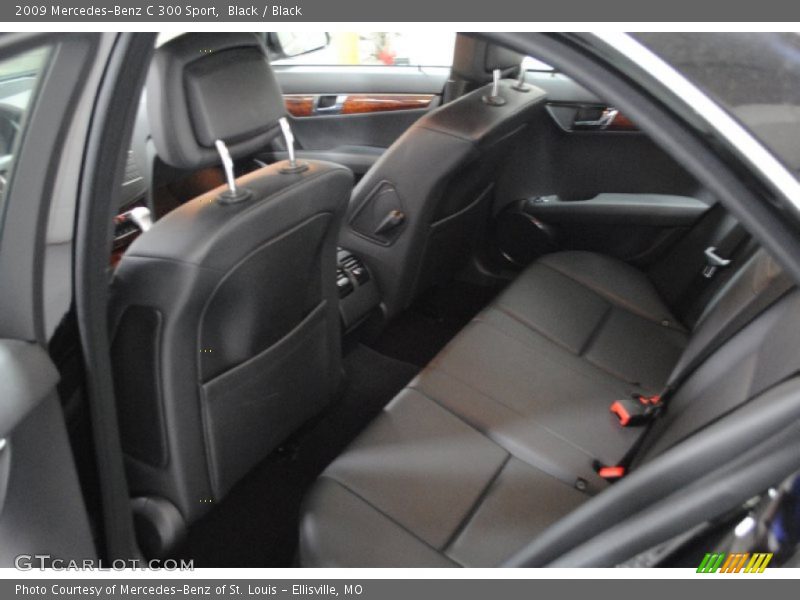 Black / Black 2009 Mercedes-Benz C 300 Sport