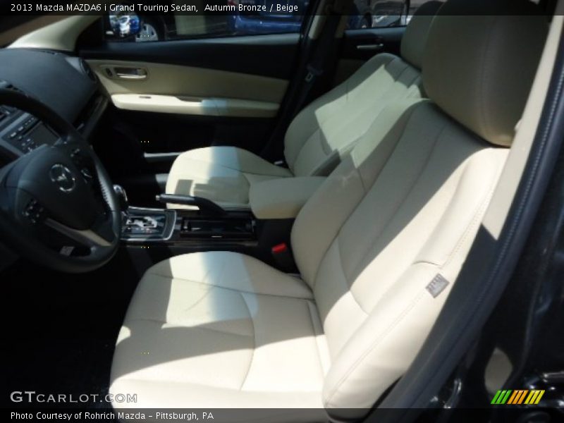 Autumn Bronze / Beige 2013 Mazda MAZDA6 i Grand Touring Sedan