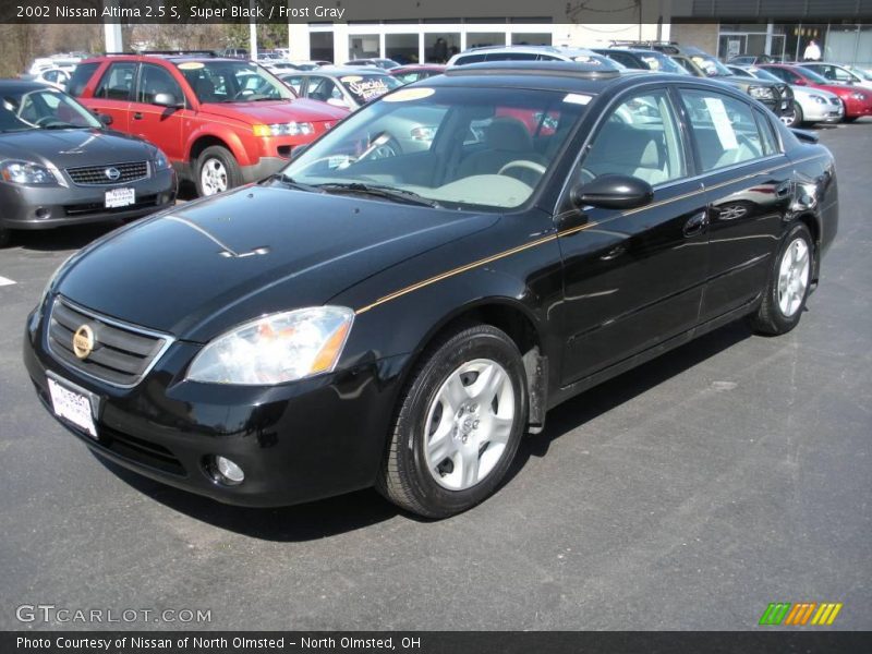 Super Black / Frost Gray 2002 Nissan Altima 2.5 S