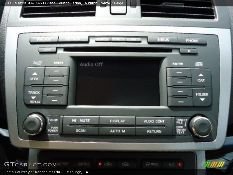 Autumn Bronze / Beige 2013 Mazda MAZDA6 i Grand Touring Sedan