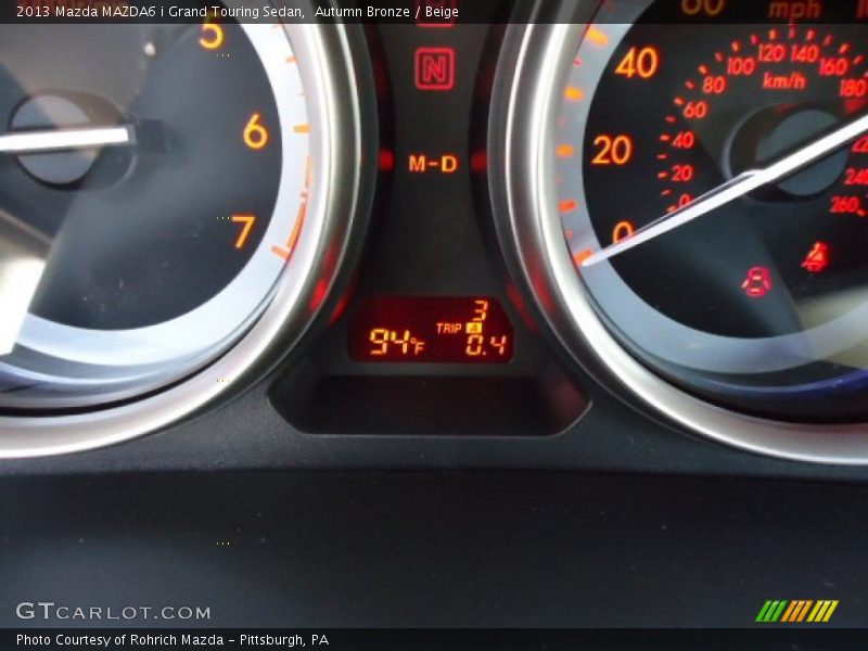 Autumn Bronze / Beige 2013 Mazda MAZDA6 i Grand Touring Sedan