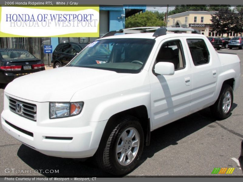 White / Gray 2006 Honda Ridgeline RTS