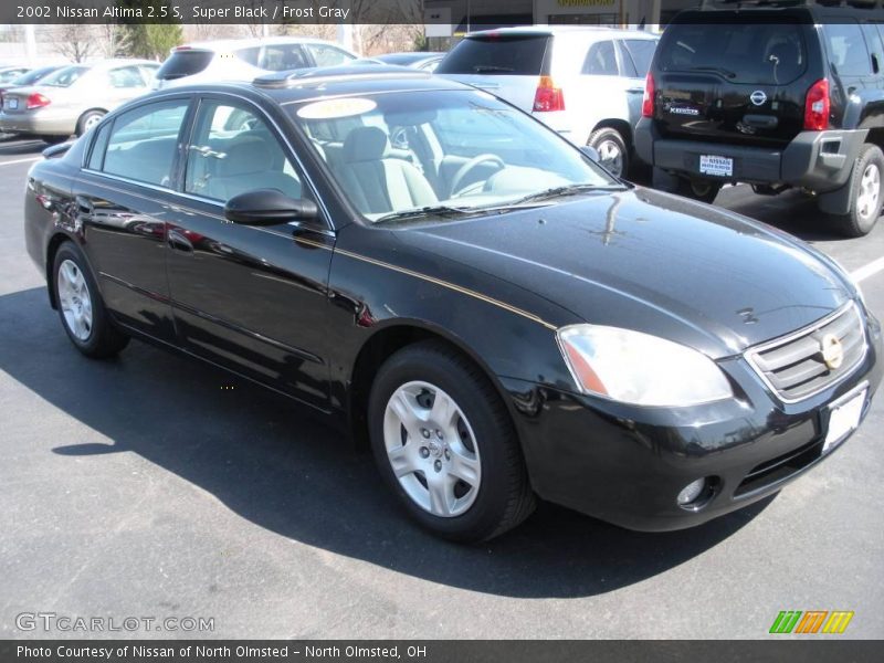 Super Black / Frost Gray 2002 Nissan Altima 2.5 S