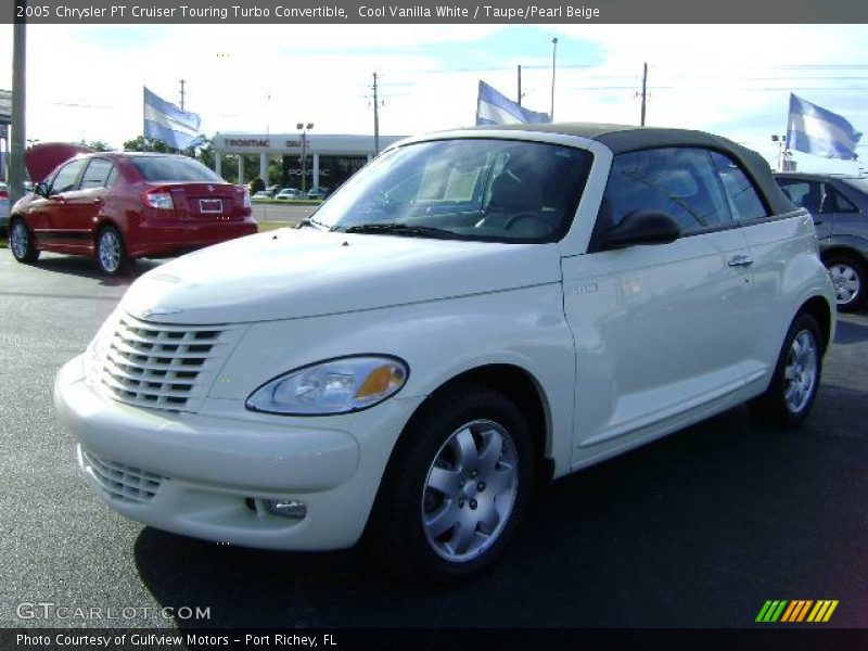 Cool Vanilla White / Taupe/Pearl Beige 2005 Chrysler PT Cruiser Touring Turbo Convertible