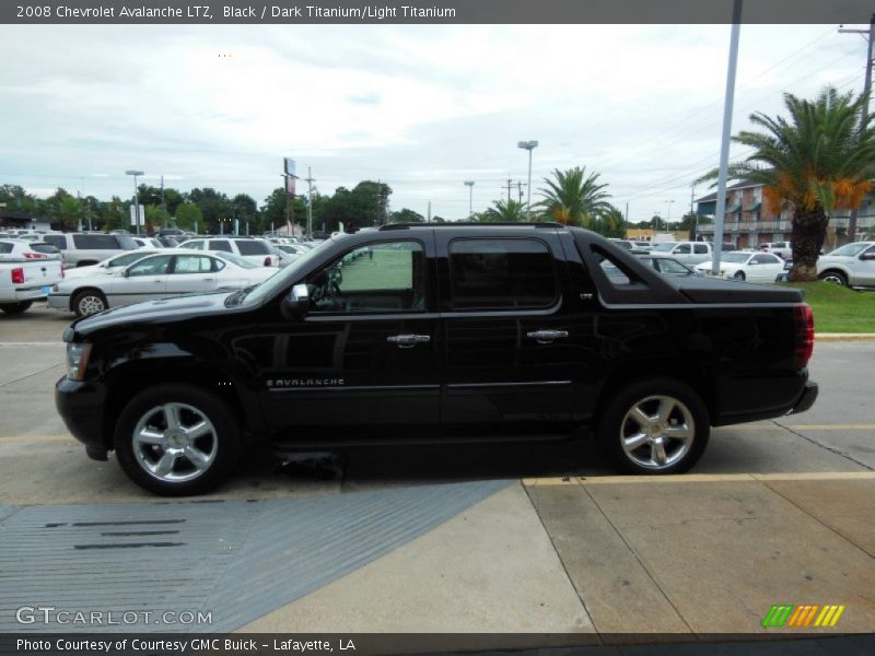 Black / Dark Titanium/Light Titanium 2008 Chevrolet Avalanche LTZ