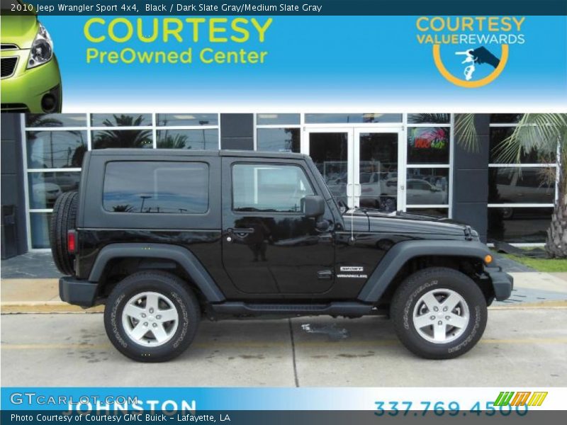 Black / Dark Slate Gray/Medium Slate Gray 2010 Jeep Wrangler Sport 4x4